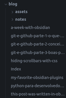 A folder structure visualization with an 'assets' subfolder and an 'Index.md' file